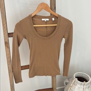 Vince Tan Long Sleeve Top